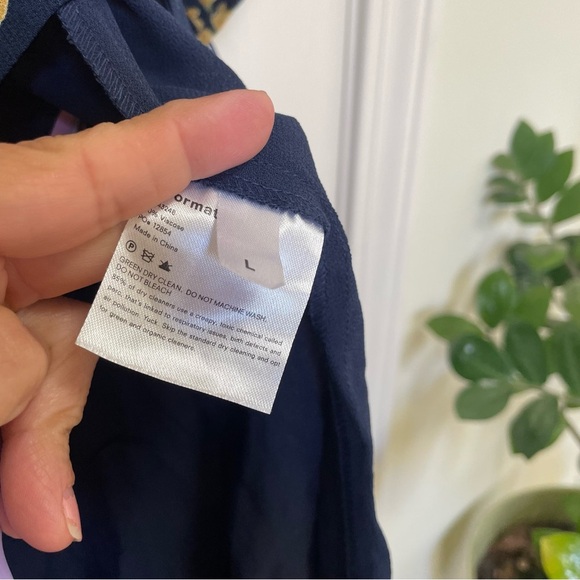 Reformation Navy Winslow Floral Kimono Maxi Wrap Dress L - Picture 10 of 11